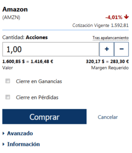 posición comprar