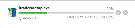 proceso descarga Itrader