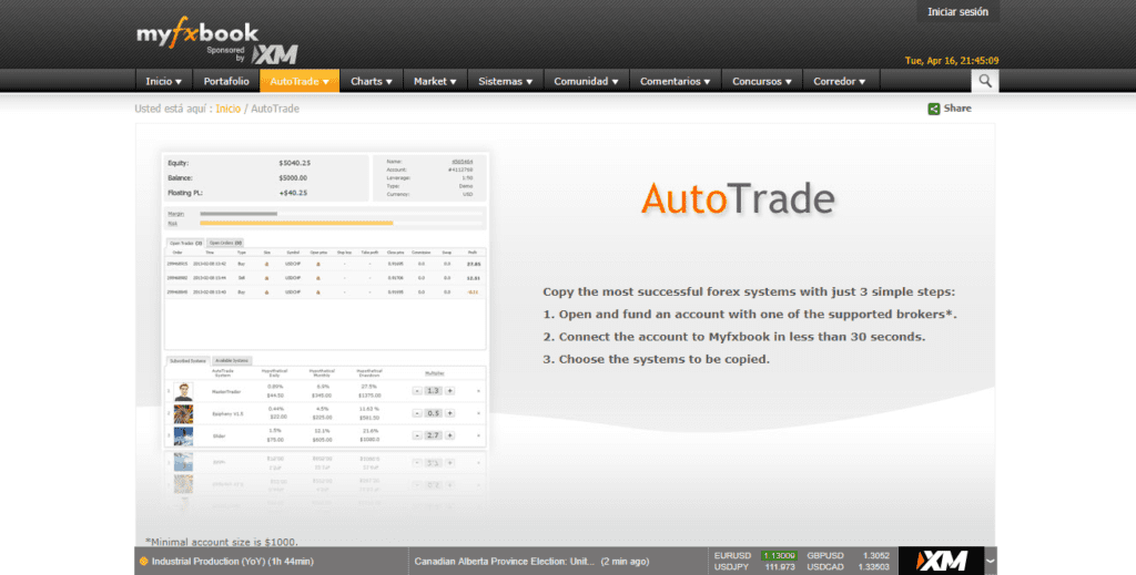 autotrade myfxbook