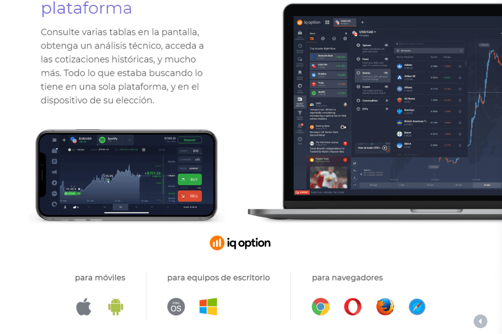 aplicaciones iqoption