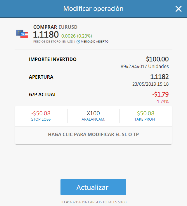 modificar orden