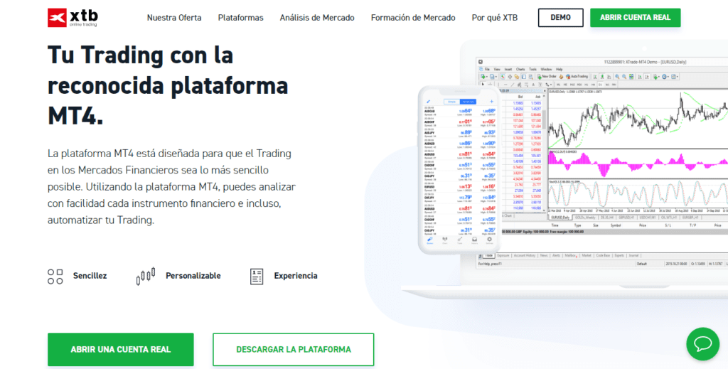 xStation MetaTrader 4 plataformas