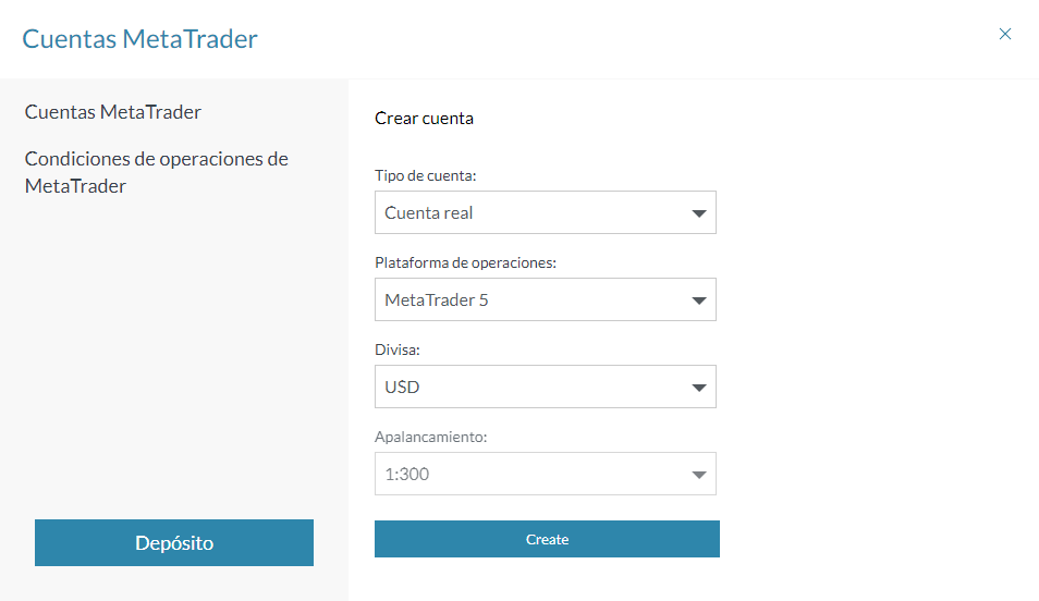 creando cuenta Demo MetaTrader 4 markets