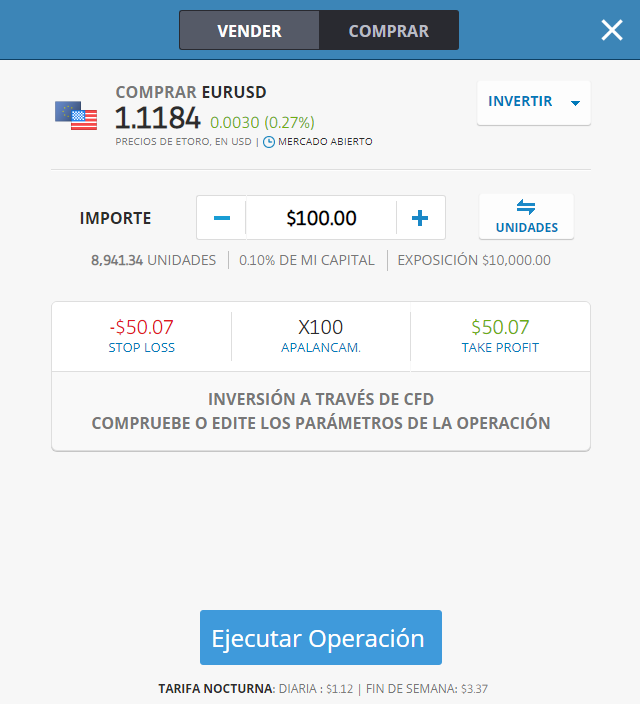 ventana ordenes eurousd etoro