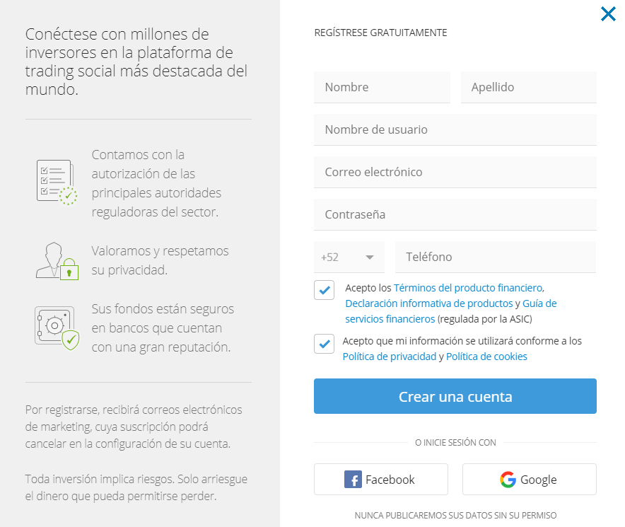 cuenta demo etoro