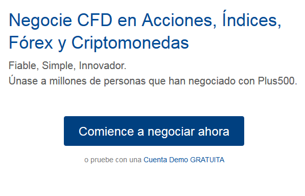 cuenta demo pagina principal