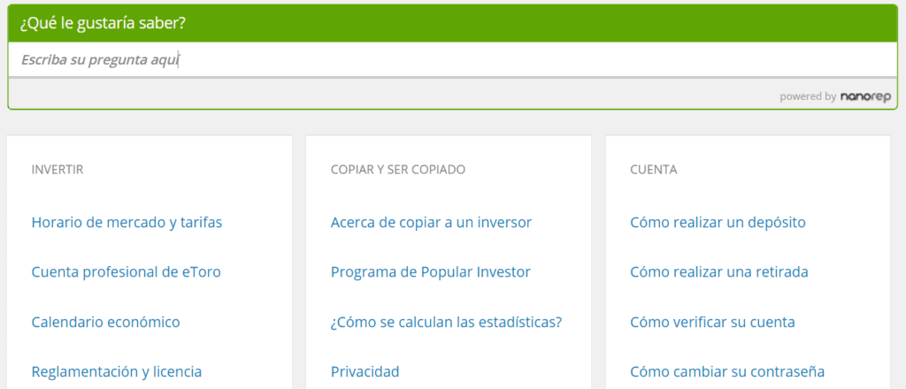 ayuda etoro