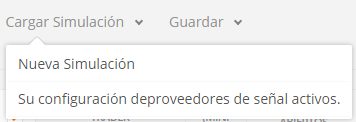 Carga de simulación