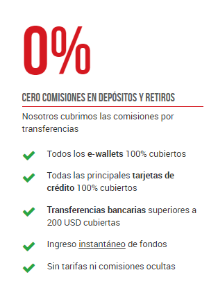 cero comisión de depósitos y retiros