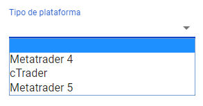 Plataforma disponible cuenta demo