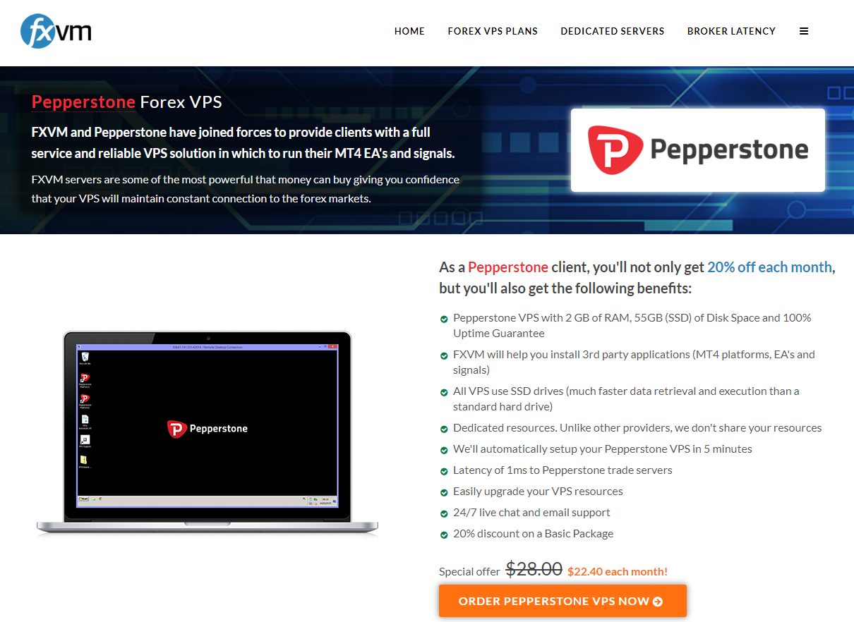 VPS de pepperstone