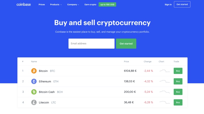 coinbase criptomonedas