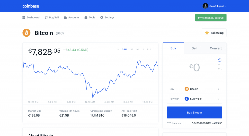 coinbase plataforma