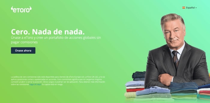 demo trading etoro cero comisiones
