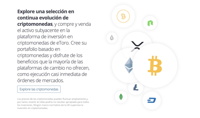 etoro coinbase criptomonedas
