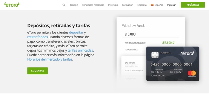 comisiones para comprar acciones de empresas