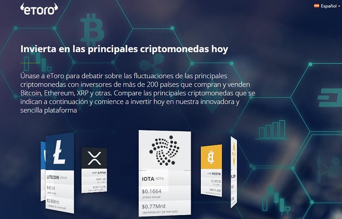 etoro criptomonedas principales