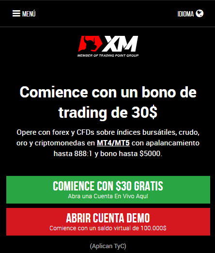 cuenta demo xm