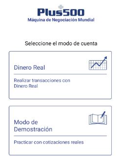 cuenta en app plus500