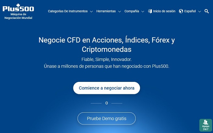 registro plus500