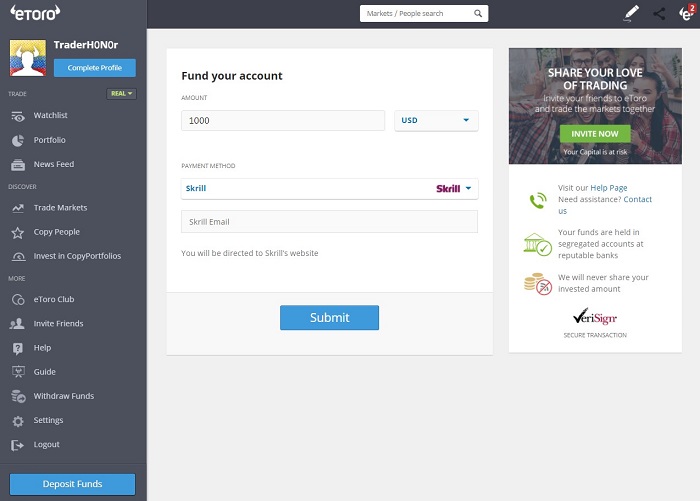 eToro Skrill