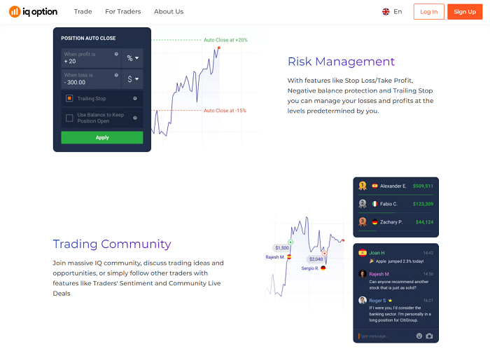 comunidad iq option