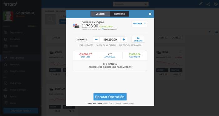 trading nasdaq 100 con etoro