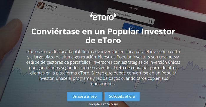 Popular investor eToro