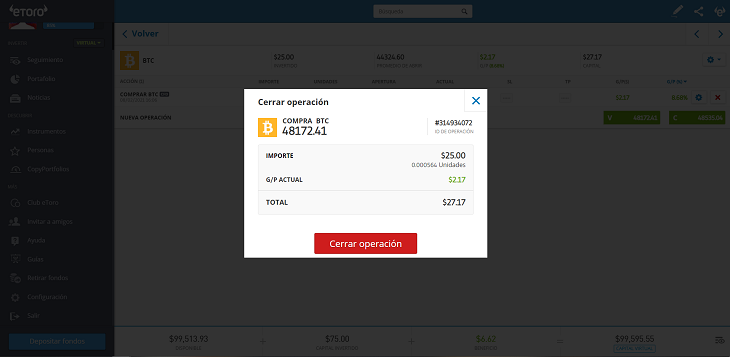 cerrar operacion bitcoin mexico etoro