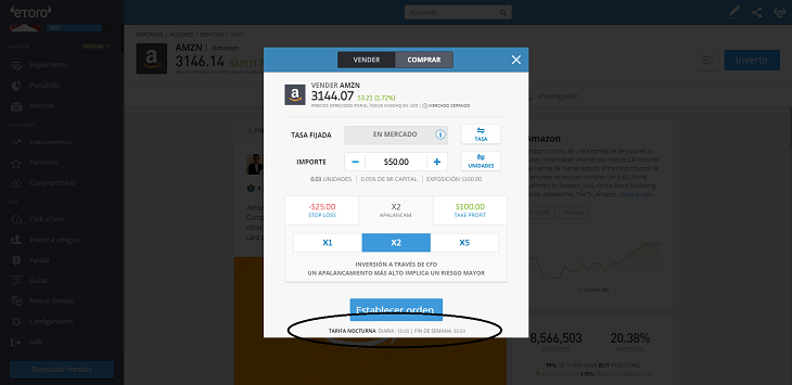 pago de comisiones cfd etoro