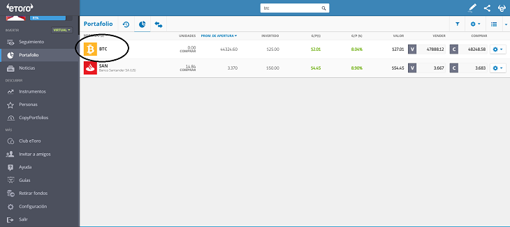 portafolio etoro bitcoin