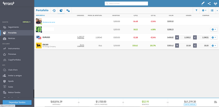 modificar Stop-Loss eToro