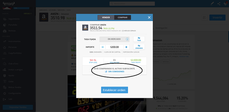Operar con CFD o compra directa eToro