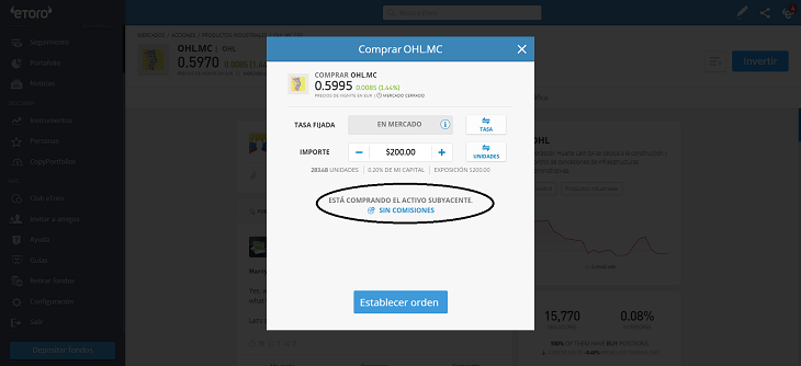 comprar acciones OHL cfd