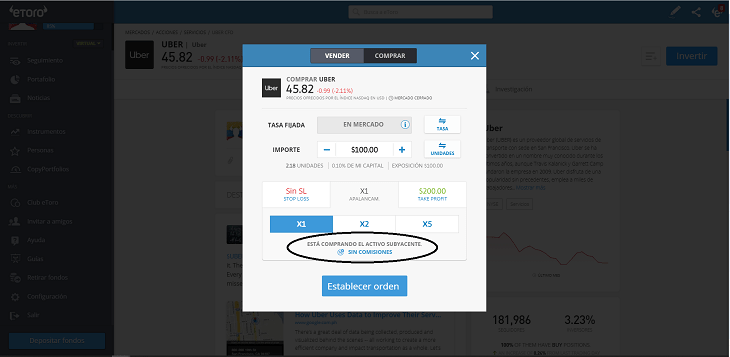 comprar acciones uber cfd