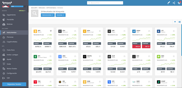 operar criptomonedas instrumentos etoro