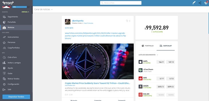 seccion noticias etoro