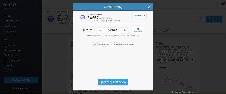 operar enjin coin