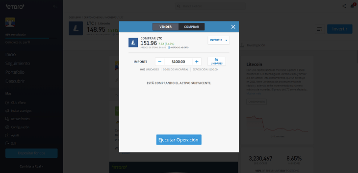 operar litecoin