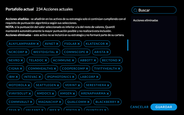 plataforma capex quantx portfolio