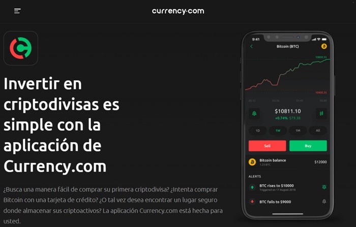 registrarse app móvil currency.com