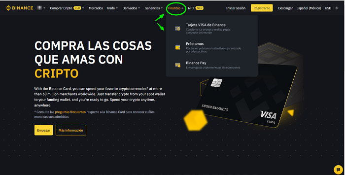 Binance tarjeta visa de criptos
