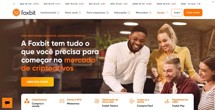 Exchange criptomonedas Foxbit