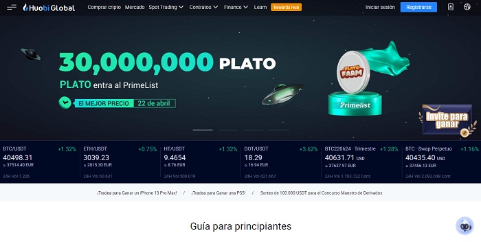 Exchange criptomonedas Huobi