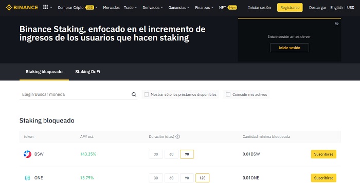 Staking Binance Trading