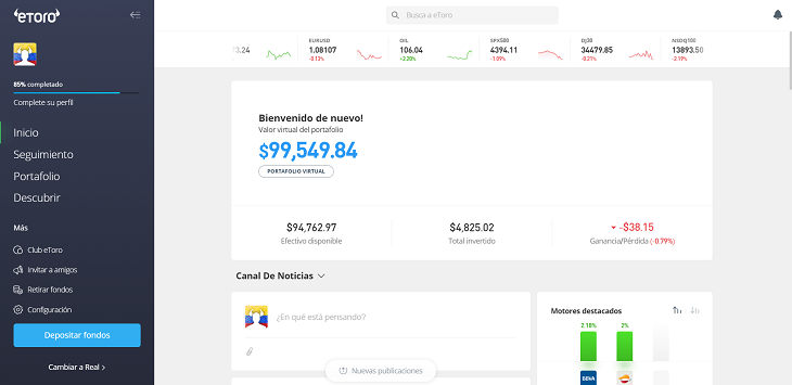 pagina principal etoro