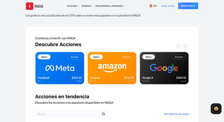 comprar acciones amazon naga trader