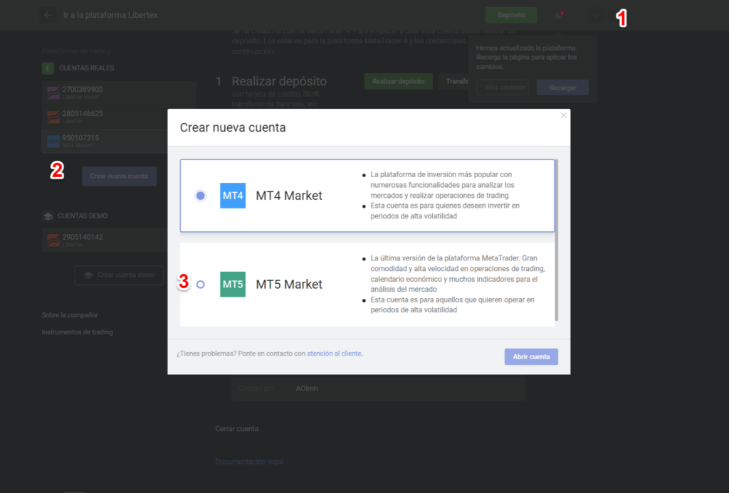 libertex descargar Metatrader 5