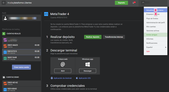 plataforma demo trading libertex