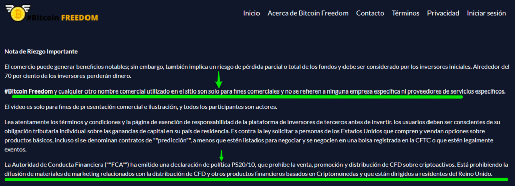 Bitcoin freedom sin licencia